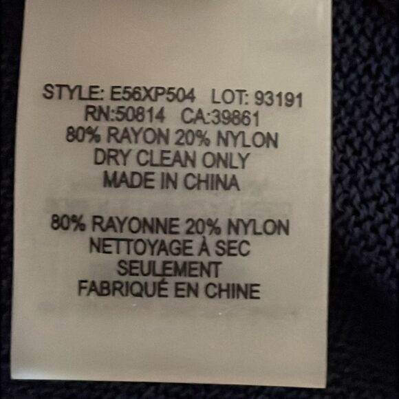 Elie Taharie for Bergdorf Goodman Navy Sheer Cardigan - Picture 5 of 6